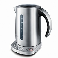 This clever kettle features a state-of-the-art electronic heating system that quickly brings water to a specific temperature depending on the type of tea-green, white, black or oolong-and maintains it for up to 20 minutes. It has a French-press coffee setting for those moments when you need a bit more kick. Water-level indicators and measurement markings on both sides of kettle make it easy to read, and it lifts off the base for convenient carrying and pouring. This clever kettle features a state-of-the-art electronic heating system that quickly brings water to a specific temperature depending on the type of tea-green, white, black or oolong-and maintains it for up to 20 minutes. It has a French-press coffee setting for those moments when you need a bit more kick. Water-level indicators and measurement markings on both sides of kettle make it easy to read, and it lifts off the base for convenient carrying and pouring.