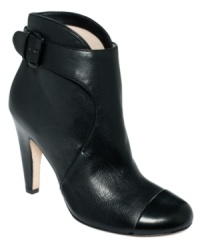 Plenty by Tracy Reese's Rosa high heel booties offer a playful take on texture--using all the same upper material. This single sole boot features buckled straps on the side and a cap toe. Plenty by Tracy Reese's Rosa high heel booties offer a playful take on texture--using all the same upper material. This single sole boot features buckled straps on the side and a cap toe.