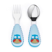 Skip Hop ZOOtensils Fork and Spoon, Owl Skip Hop ZOOtensils Fork and Spoon, Owl