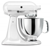 KitchenAid KSM150PSWH Artisan Series 5-Quart Mixer, White