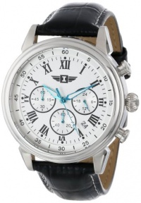I By Invicta Men's 90242-002 Chronograph Silver Dial Black Leather Watch I By Invicta Men's 90242-002 Chronograph Silver Dial Black Leather Watch