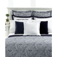 Lauren by Ralph Lauren Lauren Suite Navy & White Paisley KING Bedskirt Lauren by Ralph Lauren Lauren Suite Navy & White Paisley KING Bedskirt