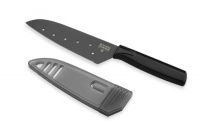 Kuhn Rikon Original Small Santoku Knife Colori 5-Inch Blade, Black Kuhn Rikon Original Small Santoku Knife Colori 5-Inch Blade, Black
