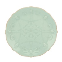Lenox French Perle Assorted Plates, 7.5-Inch, Ice Blue, Set of 4 Lenox French Perle Assorted Plates, 7.5-Inch, Ice Blue, Set of 4