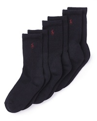 Ralph Lauren Childrenswear 3 Pack Crew Socks - Boys 2-7 Ralph Lauren Childrenswear 3 Pack Crew Socks - Boys 2-7