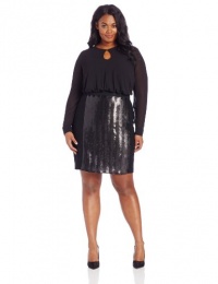 DKNYC Women's Plus-Size Long Sleeve Dress DKNYC Women's Plus-Size Long Sleeve Dress