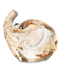 With a nose for what's good, this lucky elephant figurine represents loyalty, strength and wisdom, all in intricately crafted Swarovski crystal. A gift any friend will treasure. With a nose for what's good, this lucky elephant figurine represents loyalty, strength and wisdom, all in intricately crafted Swarovski crystal. A gift any friend will treasure.