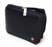 Alpine Swiss Zippered Bifold Men's Wallet with Deluxe Credit Card Flip Pocket Genuine Lambskin Leather Comes in a Gift Bag -Black Alpine Swiss Zippered Bifold Men's Wallet with Deluxe Credit Card Flip Pocket Genuine Lambskin Leather Comes in a Gift Bag -Black