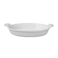 Le Creuset Heritage Stoneware 1-Quart Oval Au Gratin Dish, White Le Creuset Heritage Stoneware 1-Quart Oval Au Gratin Dish, White