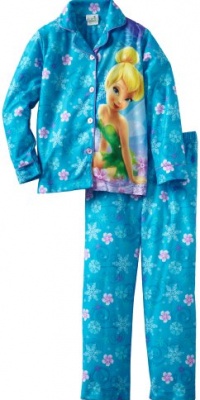 Komar Kids Girls 2-6X Pretty Tinker Bell Long Sleeve Disney 2 Piece Pajama Set, Blue, 4/5 Komar Kids Girls 2-6X Pretty Tinker Bell Long Sleeve Disney 2 Piece Pajama Set, Blue, 4/5
