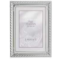 Lawrence Frames Silver Plated With Rose Corners 8x10 Picture Frame - Classic Design Lawrence Frames Silver Plated With Rose Corners 8x10 Picture Frame - Classic Design