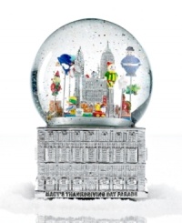 They're all here! From the beloved turkey float to Harold the policeman, the 2012 Macy's Thanksgiving Day Parade snow globe has all the makings of an unforgettable holiday. They're all here! From the beloved turkey float to Harold the policeman, the 2012 Macy's Thanksgiving Day Parade snow globe has all the makings of an unforgettable holiday.