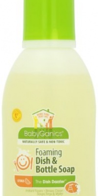 BabyGanics Dish Dazzler Foaming Dish & Bottle Soap, Citrus, 18.6-Fluid Ounce Bottles (Pack of 2) BabyGanics Dish Dazzler Foaming Dish & Bottle Soap, Citrus, 18.6-Fluid Ounce Bottles (Pack of 2)