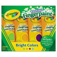 Crayola 4ct Washable Fingerpaints Secondary Crayola 4ct Washable Fingerpaints Secondary