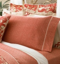 Lauren by Ralph Lauren Villa Camelia Standard Pillowcases - Cream and Red Fretwork Lauren by Ralph Lauren Villa Camelia Standard Pillowcases - Cream and Red Fretwork