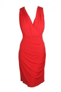 Alfani Womens Side Cinched V-neck Sleeveless Knit Dress Alfani Womens Side Cinched V-neck Sleeveless Knit Dress