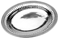 Wilton Armetale Flutes and Pearls Tray, Oval, 12-Inch by 14-1/2-Inch Wilton Armetale Flutes and Pearls Tray, Oval, 12-Inch by 14-1/2-Inch
