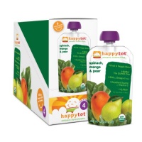 Happy Tot Organic Baby Food, Stage 4, Spinach, Mango and Pear, 4.0-Ounce Pouches (Pack of 16) Happy Tot Organic Baby Food, Stage 4, Spinach, Mango and Pear, 4.0-Ounce Pouches (Pack of 16)