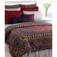 LAUREN RALPH LAUREN POET'S SOCIETY QUEEN RUG COMFORTER~ MULTI LAUREN RALPH LAUREN POET'S SOCIETY QUEEN RUG COMFORTER~ MULTI