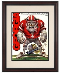 Woof! The Bulldogs' bite was as big as their bark when they crushed the Volunteers 44-0 at the start of the 1981 college football season. Georgia fans will revel in this framed cover art from that day's game program. Woof! The Bulldogs' bite was as big as their bark when they crushed the Volunteers 44-0 at the start of the 1981 college football season. Georgia fans will revel in this framed cover art from that day's game program.