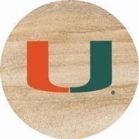 Thirstystone Natural Sandstone Set of 4 Coasters University of Miami Thirstystone Natural Sandstone Set of 4 Coasters University of Miami