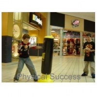 Kids punching bag with the Inflatable Punching Bag DVD Presentation. Kids punching bag with the Inflatable Punching Bag DVD Presentation.