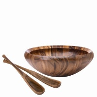 Dansk Wood Classics 16-Inch Round Salad Bowl Dansk Wood Classics 16-Inch Round Salad Bowl