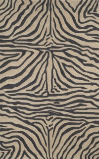 Liora Manne Ravella Zebra Rug, 8-Feet 3-Inch by 11-Feet 6-Inch, Black Liora Manne Ravella Zebra Rug, 8-Feet 3-Inch by 11-Feet 6-Inch, Black
