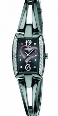 Seiko Women's SUP089 Stainless Steel Analog with Black Dial Watch Seiko Women's SUP089 Stainless Steel Analog with Black Dial Watch