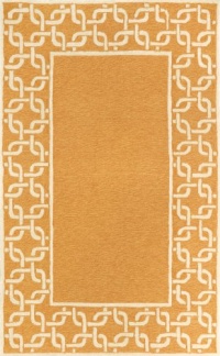 Liora Manne Spello Chain Border Rug, 42-Inch by 66-Inch, Orange Liora Manne Spello Chain Border Rug, 42-Inch by 66-Inch, Orange