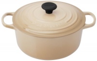 Le Creuset Signature Enameled Cast-Iron 5-1/2-Quart Round French Oven, Dune Le Creuset Signature Enameled Cast-Iron 5-1/2-Quart Round French Oven, Dune