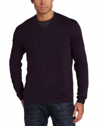 Perry Ellis Men's Long Sleeve Soild Merino V-Neck Sweater, Charcoal Heather, Medium Perry Ellis Men's Long Sleeve Soild Merino V-Neck Sweater, Charcoal Heather, Medium