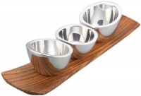 Nambé Trio 15-Inch Metal Condiment Set & Tray with a Free $15 Amazon Gift Card