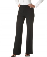 A sleek pant with a touch of stretch for everyday-or every-night- flexibility. A sleek pant with a touch of stretch for everyday-or every-night- flexibility.