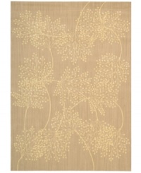 Enhance your living area with the beautiful look and sheen of Nourison's Capri rug. Woven of a blend of fine wool with Nourison's signature light-reflecting Luxcelle™ fibers, the luminous rug features a delicate leafy design across a soft sand-hued background. (Clearance) Enhance your living area with the beautiful look and sheen of Nourison's Capri rug. Woven of a blend of fine wool with Nourison's signature light-reflecting Luxcelle™ fibers, the luminous rug features a delicate leafy design across a soft sand-hued background. (Clearance)