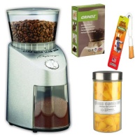 Capresso 560.04 Capresso Infinity Commercial Grade Conical Burr Grinder + 3-pack 35G Grindz Coffee Grinder Cleaner + Coffee Grinder Dusting Brush + Accessory Kit Capresso 560.04 Capresso Infinity Commercial Grade Conical Burr Grinder + 3-pack 35G Grindz Coffee Grinder Cleaner + Coffee Grinder Dusting Brush + Accessory Kit