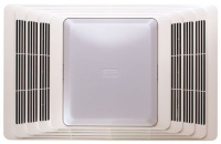 Broan Model 659 Heater/Fan/Light, 50 CFM 2.5 Sones, White Grille