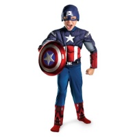 Kids Muscle Chest Captain America Halloween Costume 4-6 (36-47 lbs.) Kids Muscle Chest Captain America Halloween Costume 4-6 (36-47 lbs.)