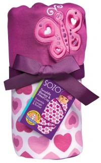 Sozo Baby-girls Newborn Hearts Swaddle Blanket and Cap Set, Pink/White, One Size Sozo Baby-girls Newborn Hearts Swaddle Blanket and Cap Set, Pink/White, One Size