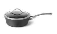 Calphalon 1877051 Contemporary Nonstick Dishwasher Safe Shallow Sauce Pan with Cover, 2.5-Quart Calphalon 1877051 Contemporary Nonstick Dishwasher Safe Shallow Sauce Pan with Cover, 2.5-Quart