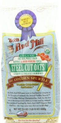 Bob's Red Mill Organic Steel Cut Oats, 4 - 24-Ounce bags Bob's Red Mill Organic Steel Cut Oats, 4 - 24-Ounce bags