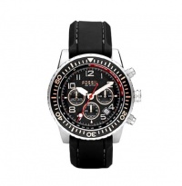 Fossil Men's CH2626 Black Polyurethane Strap Black Analog Dial Chronograph Watch Fossil Men's CH2626 Black Polyurethane Strap Black Analog Dial Chronograph Watch