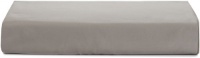 Calvin Klein Home Solid Sateen Pearl Edge King Flat Sheet, Quarry