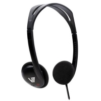 V7 HA300-2NP Lightweight Stereo Headphones, Black V7 HA300-2NP Lightweight Stereo Headphones, Black