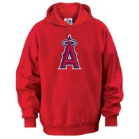 MLB Los Angeles Angels Suede Tek Long Sleeve Hooded Fleece Pullover Men's MLB Los Angeles Angels Suede Tek Long Sleeve Hooded Fleece Pullover Men's