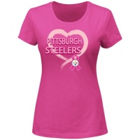 NFL Pittsburgh Steelers Women's 2013 BCA Tee, Pink NFL Pittsburgh Steelers Women's 2013 BCA Tee, Pink