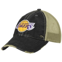 NBA Los Angeles Lakers Slouch Mesh Back Hat, One Size Fits All-black NBA Los Angeles Lakers Slouch Mesh Back Hat, One Size Fits All-black