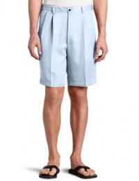 Haggar Men's Cool 18 Gabardine Hidden Expandable Waist Pleat Front Short Haggar Men's Cool 18 Gabardine Hidden Expandable Waist Pleat Front Short