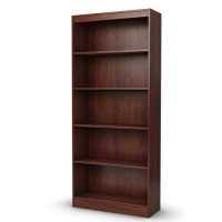 South Shore Axess Collection 5-Shelf Bookcase, Royal Cherry South Shore Axess Collection 5-Shelf Bookcase, Royal Cherry
