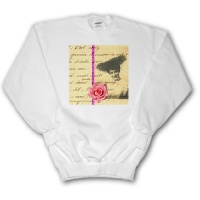 Vintage Lady and Pink Rose Collage by Angelandspot - Youth SweatShirt Small(6-8) Vintage Lady and Pink Rose Collage by Angelandspot - Youth SweatShirt Small(6-8)